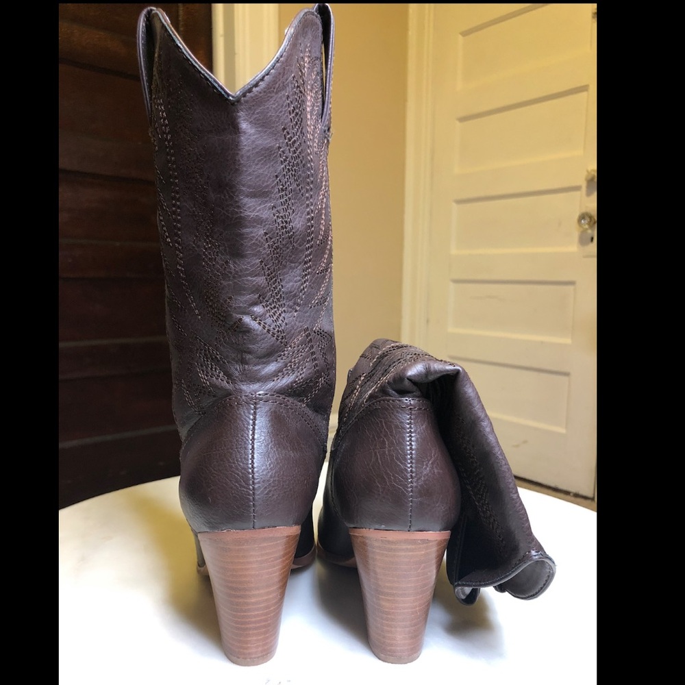 Women Brown cowboy boots